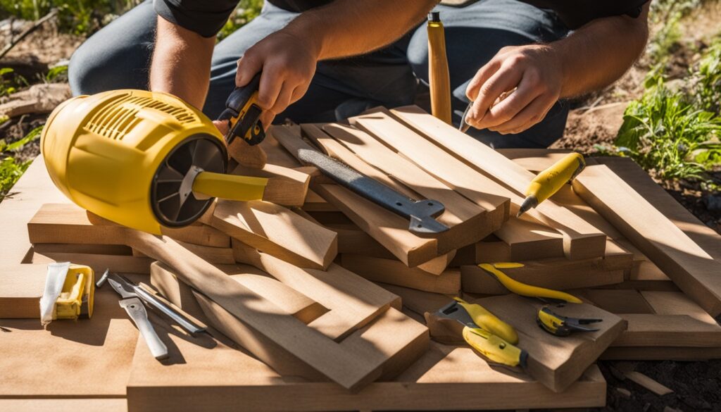 DIY compost bin construction