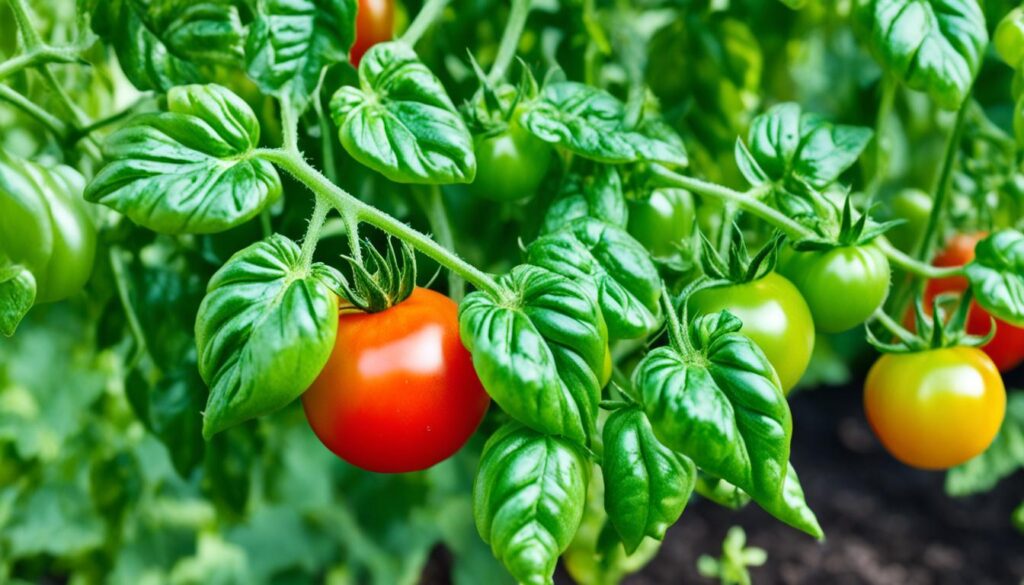 Healthy tomato plant