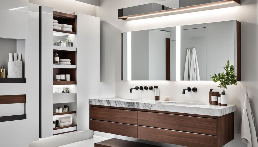 Luxury bathroom storage