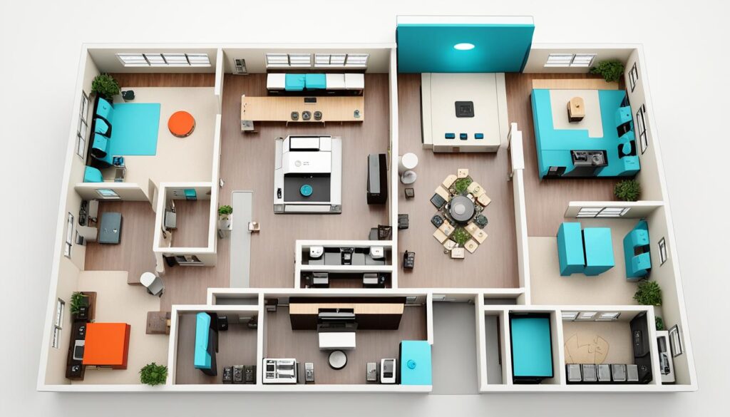 Smart home floorplan