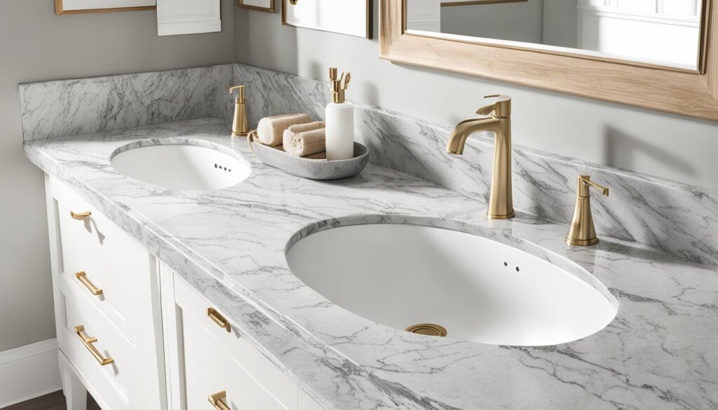 Timeless bathroom countertops