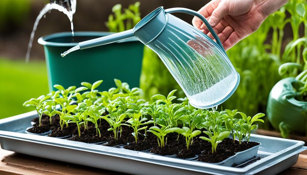 fertilizing seedlings