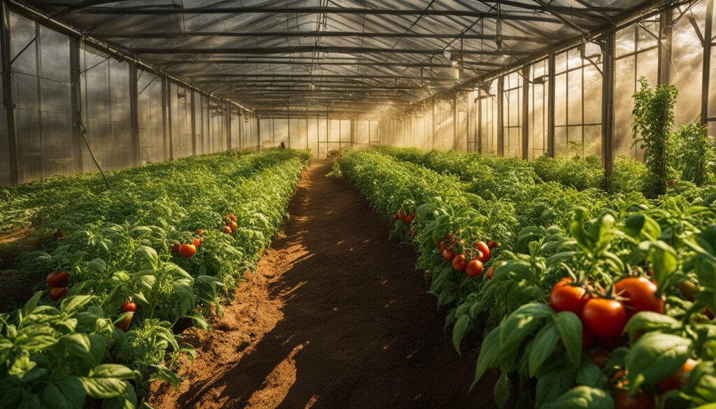 greenhouse tomato growing