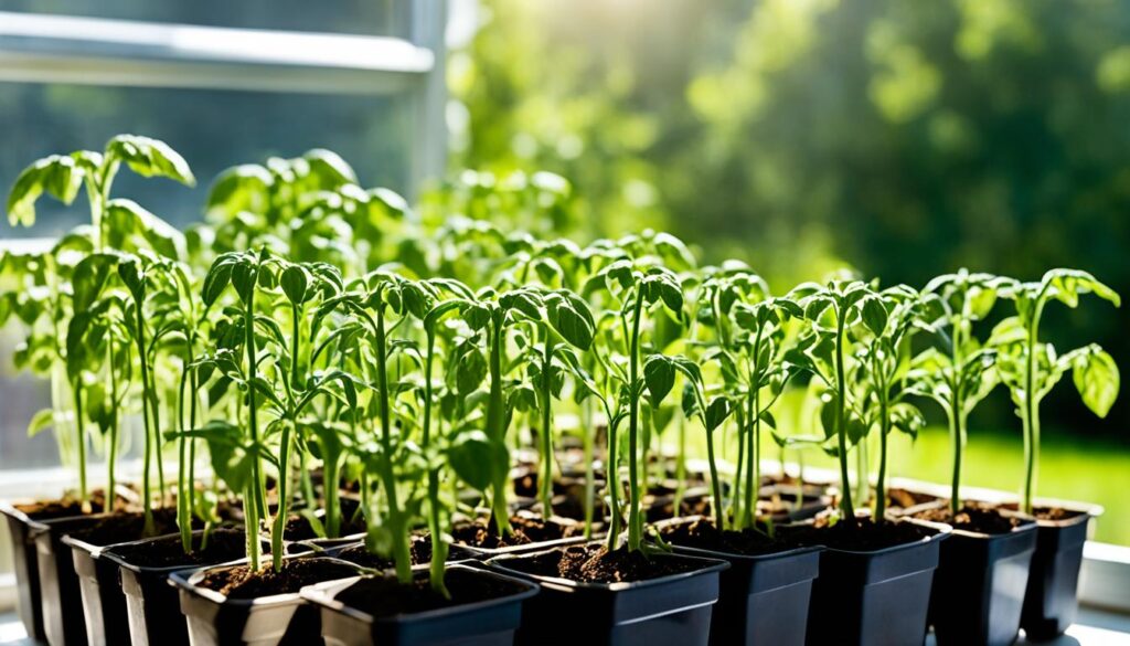 hardening off tomato seedlings