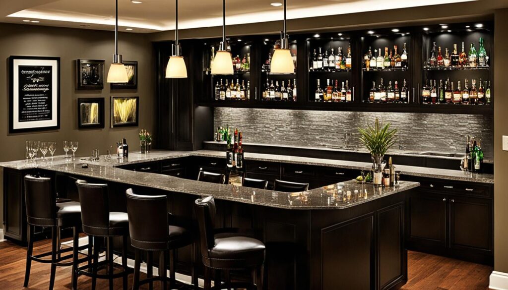 home bar layout