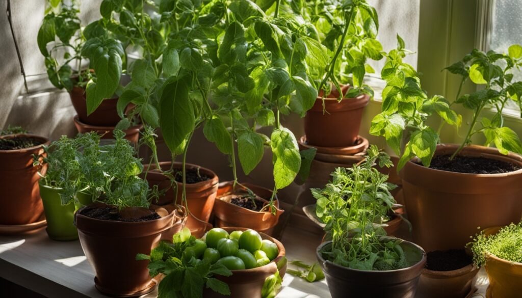 indoor tomato garden