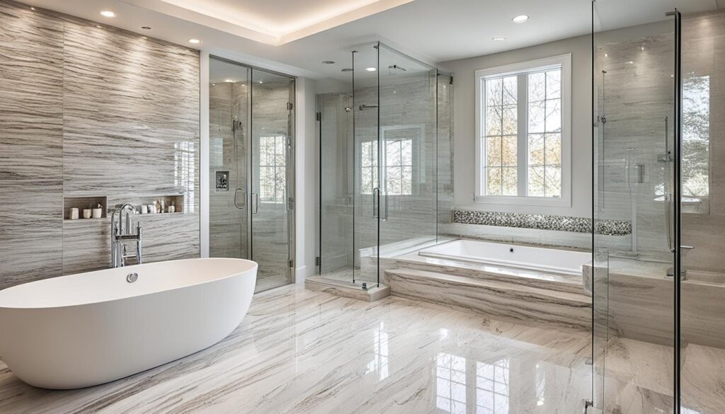 luxury bathroom materials