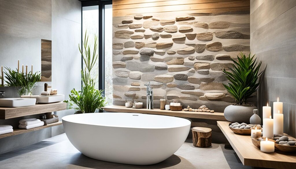 natural elements in bathroom design