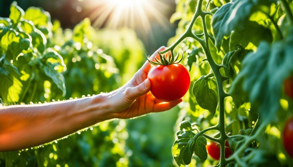 tomato harvesting