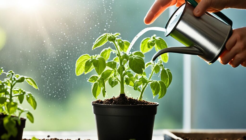 tomato seedling care