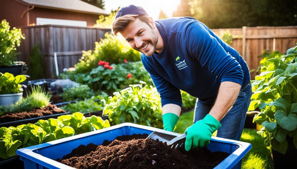 using compost