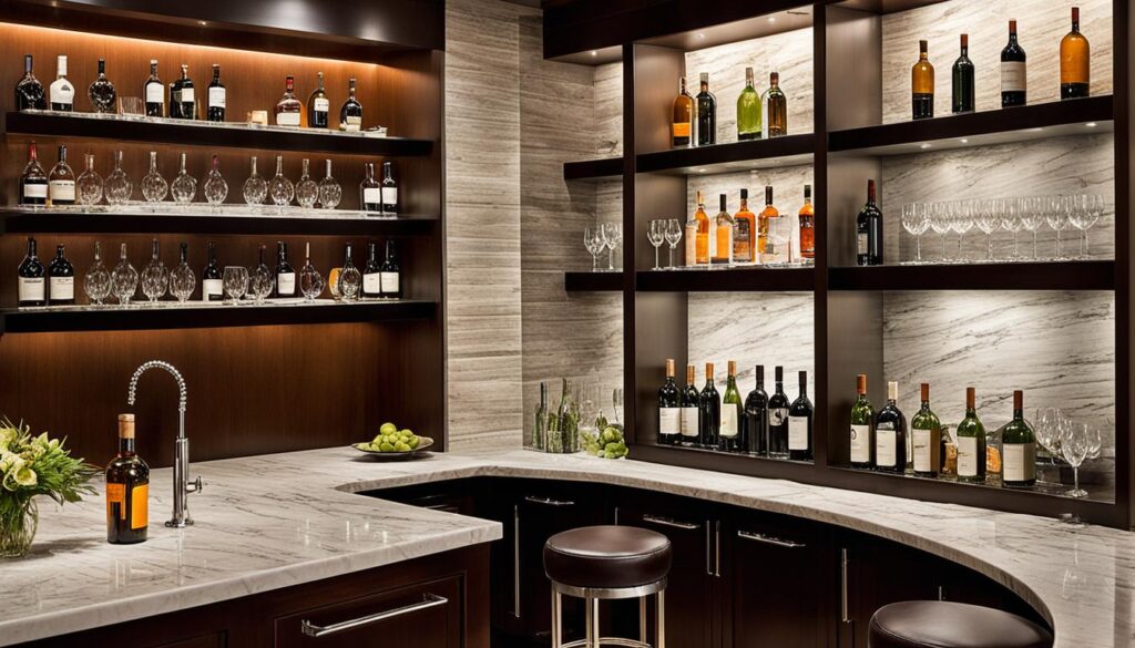 wet bar areas